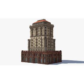 3D Stalinist Architecture model
